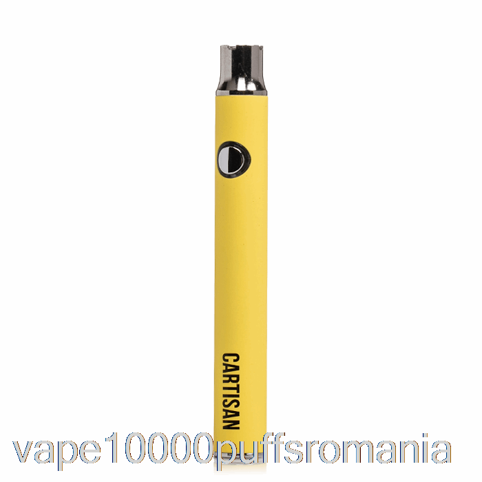 Vape Romania Buton Cartisan Vv 350 510 Baterie Galbena